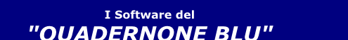  I Software del  "QUADERNONE BLU"